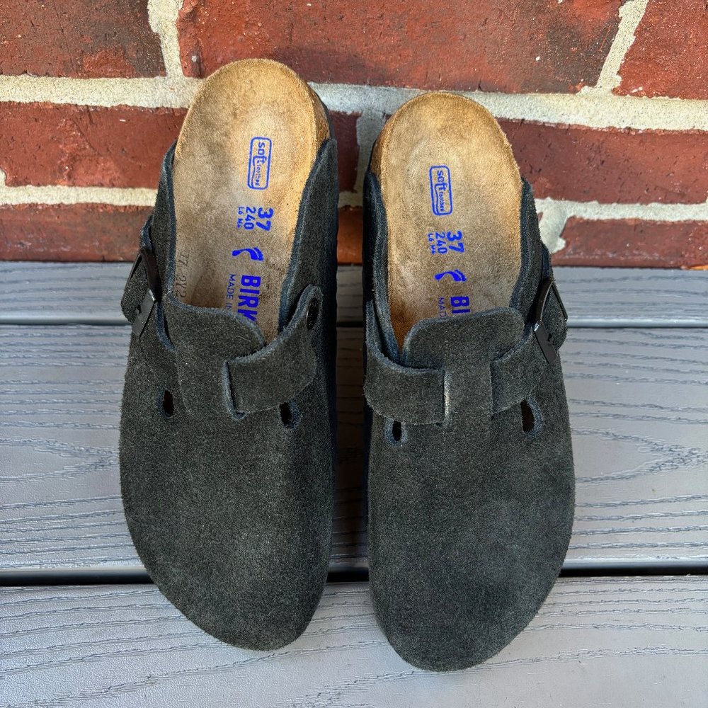 Birkenstock Boston Soft Footbed Suede Clog